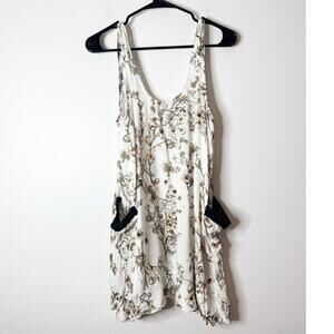 Eb & Ive Floral pocket tank mini dress Small/Medium